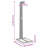 vidaXL Garden Shower Poly Rattan Grey-330507382