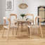 Chaises de salle à manger en bois massif avec siège en corde tissée à la main 29,9 po Shaelene-1499222533