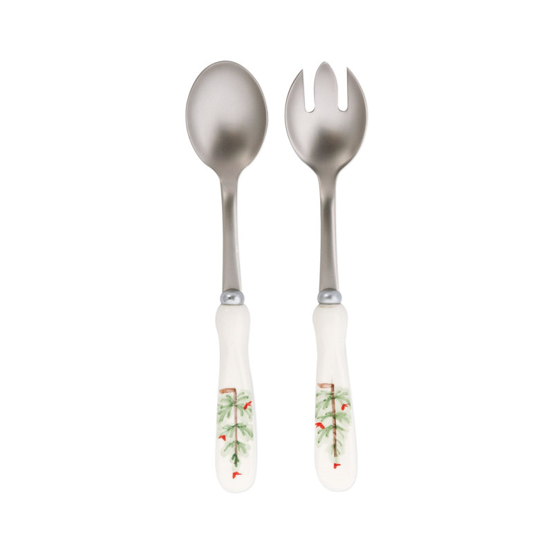 Lastra Holiday Stainless Steel Salad Servers
