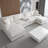 U Shaped Cloud Couch Sectional Sofa with Console,Cup Holder-1288893304