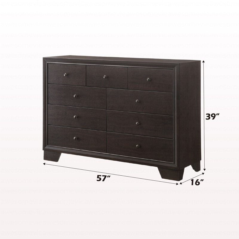 Commode moderne à finition espresso