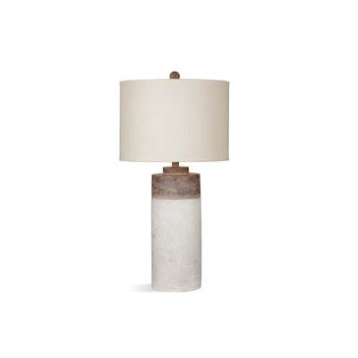Knollwood Concrete and Linen Table Lamp
