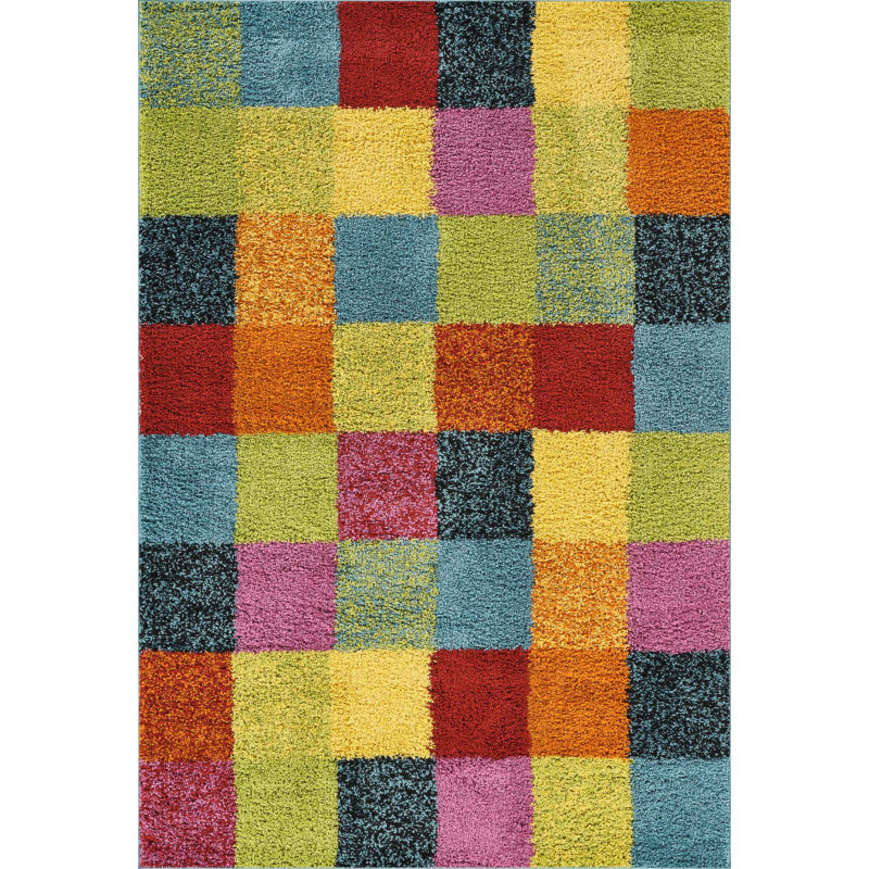 Geometric Area Rug, 60 x 220 cm (Runner)
