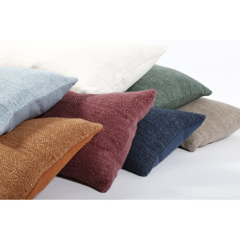 Hendrick Lumbar Pillow Cover & Insert, Navy