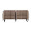 Jodie 65" Mid-Century Modern Sideboard with 8 Adjustable Shelves-1606790354