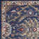 Tapis oriental bleu marine Cruce