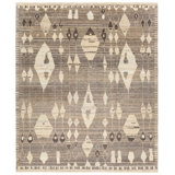 Jaipur Living Tonnara ZRA02 Handknot Trellis Gray/Tan Runner (3'X10')