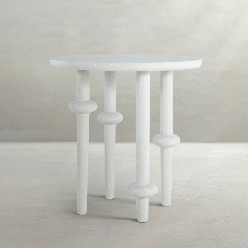 Aba Solid Wood End Table