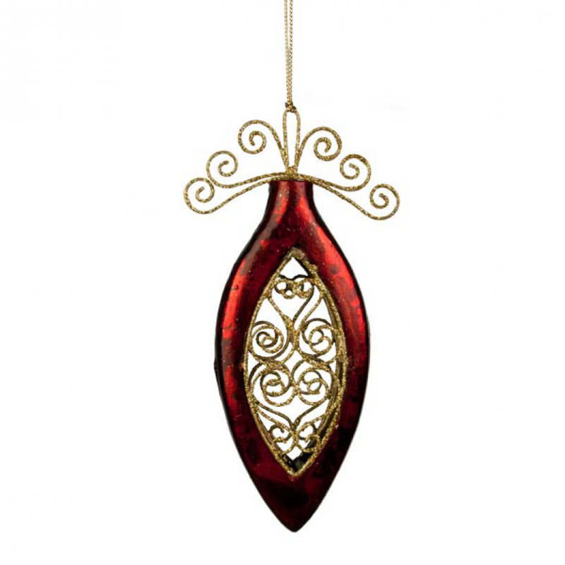15cm Holiday Shaped Ornament, Red