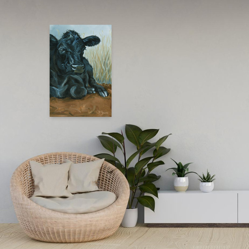 Portrait de vache Angus, H 24 po x l 16 po
