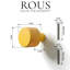 Poignée de meuble ronde moletée ROUS Hardware-110891266