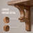 Eades 1 Piece Solid Wood Bracket Shelf