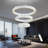 3 Ring Led Dimmable Chandeliers-1033514321