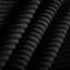 Velours côtelé noir confortable pour salon de 4 places - Siège profond avec coussins de taille dans l'espace, coussins, différentes combinaisons et systèmes d'assemblage faciles