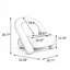 Fauteuil club décoratif en velours 32 pouces avec design mince pour espaces compacts, beige foncé-1296693641