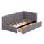 Upholstered Daybed With Storage Drawers-455621788