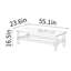 Table basse rectangulaire simple et moderne
