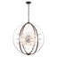 Lustre sphérique Spoutnik 12 lumières D27 "avec douilles E12 et chaîne de suspension réglable-793910931