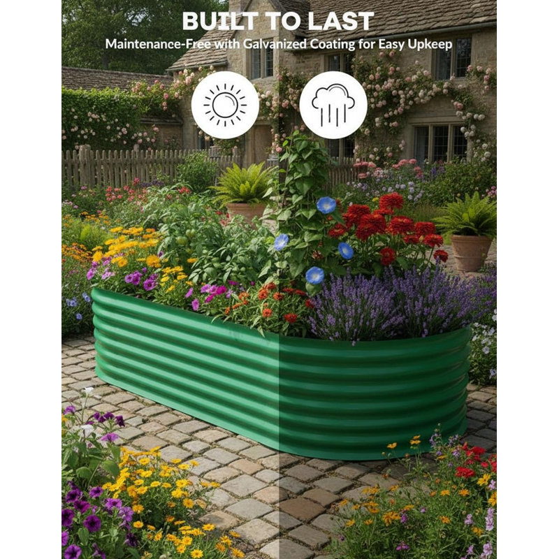 2pcs Heavy-Duty Raised Garden Beds, 71" H x 35.4" W x 23.6" D