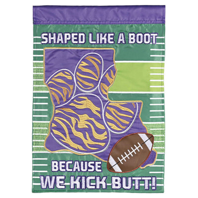 Drapeau de jardin de football de la Louisiane