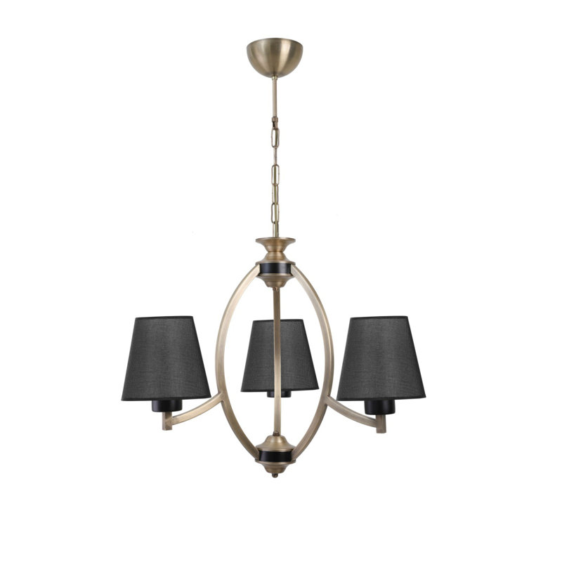 Robbins 3 - Light Shaded Chandelier, Gold, Beige