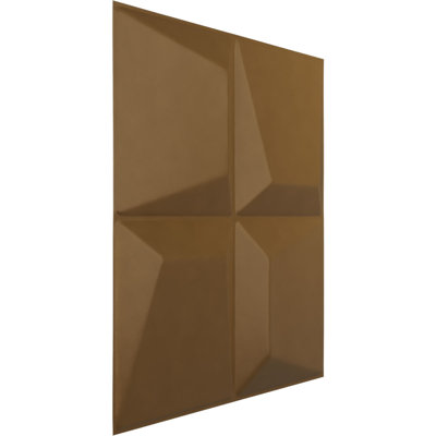 Panneau mural décoratif 3D EnduraWall Tellson, l 19 pi 8 po x H 19 5/8 po, ruée vers l'or métallique (couvre 2,67 pieds carrés)