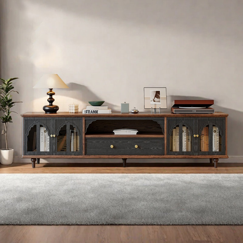 Meuble télé avec tablette ouverte Red Oak, 86.61"