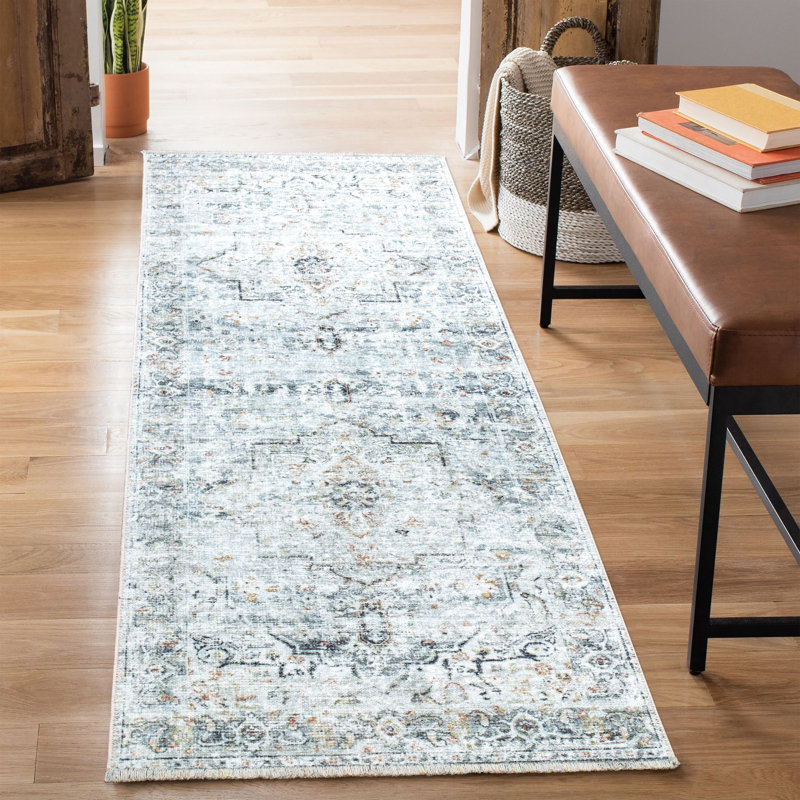 Tapis traditionnel lavable et antidérapant pour vestibule, couloir, salle de bain et cuisine