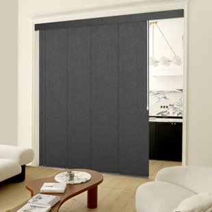 6-Panel Adjustable Panel Track Blinds Blackout＆Light Filtering Vertical Blinds