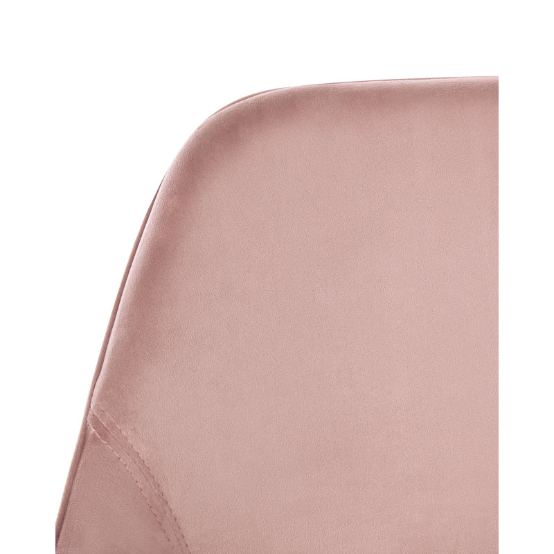 Fairmont Park Velvet Office Chair, Pink, Gold