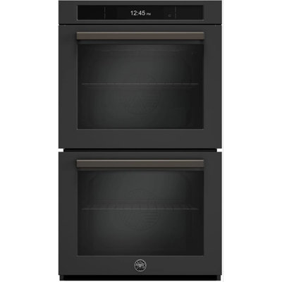 30" Double Elect Convection Self Clean Oven with Steam Assist in Main Cavity Carbonio