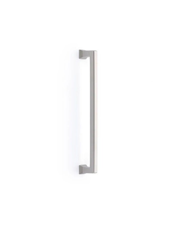 Poignée de porte de douche en verre Emtek Alexander (GBTB), 12", Nickel poli
