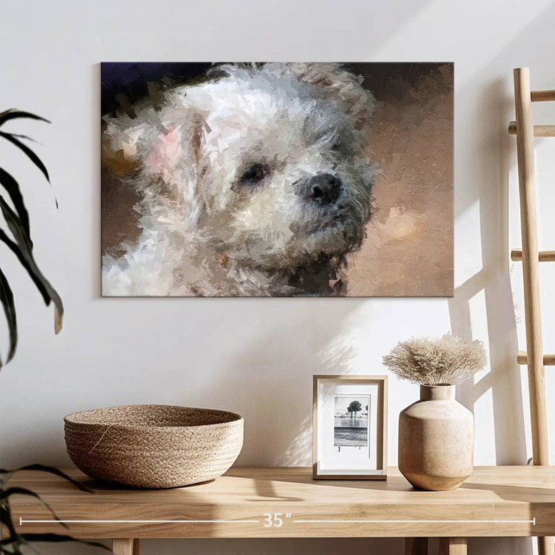 Brampt Maltese, 16" H x 24" W