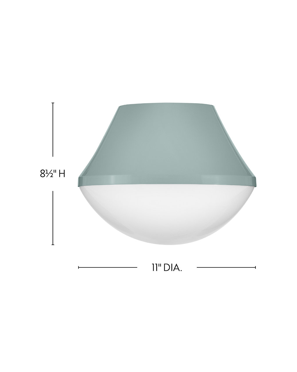 Carsyn Flush Mount, Seafoam