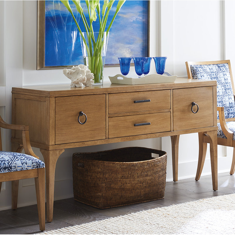 Newport 62'' W Solid Wood Buffet, Sandstone