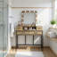 Meuble-lavabo lumineux 39,37 "avec miroir Hollywood