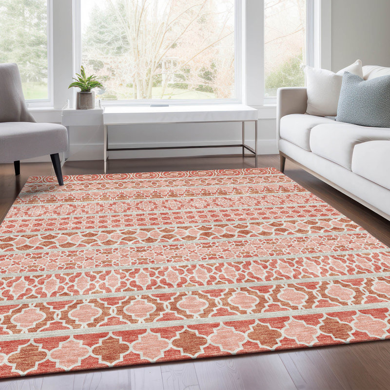 Tapis intérieur / extérieur Juli avec envers antidérapant, Rectangulaire 3 pi x 5 pi