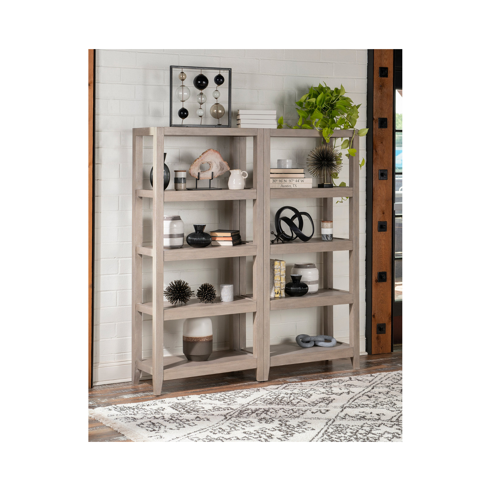  Solid Wood Ladder Bookcase