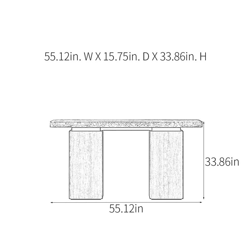 Retro Minimalist Console Table