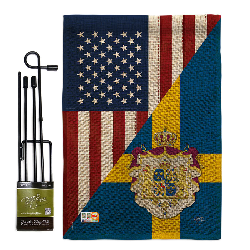 American suède amitié the world impressions de polyester de 2 côtés 19 x 13 po ensemble de drapeau