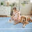2x6 Scalloped Blue Runner Rugs for Hallway Kitchen Non Slip Washable Area Rug, Soft Low Pile Stain Resistant Non-Shedding Bow Rug Runners for Bedroom Bathroom Entryway-717813410