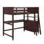 Lit mezzanine simple avec tiroirs, bureau et tablettes-1981453531
