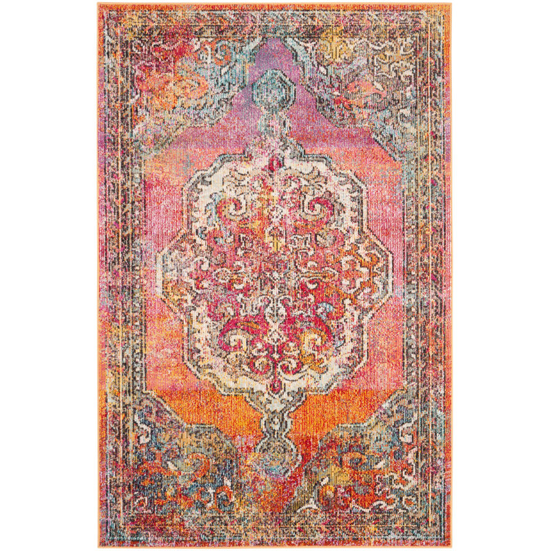 Jara Crystal Performance Oriental Rug, Rectangle 6'7" x 9'2"