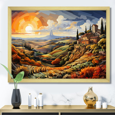 Italie, Toscane, vignobles III, sur toile