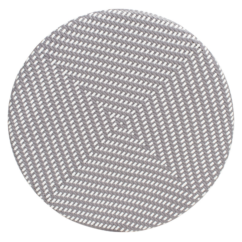 Laraine Round Metal Outdoor Bistro Table , 31.5'' in. W 31.5'' in. D, Gray/White