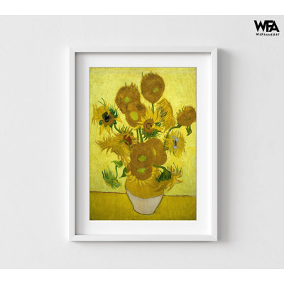 Van Gogh, tournesols jaunes, peinture encadrée par Vincent Van Gogh, art mural tournesol, impression de tournesol Van Gogh, art mural encadré