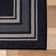 Raceland Black Non-Slip Area Rug