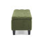 Spacieux banc de rangement avec repose-pieds Boucle vert pour les espaces de vie