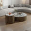 Table basse ronde en pierre supercristalline