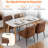 Dining Chairs (Set of 4) Mid Century Modern Kitchen Chair Comfortable Upholstered Faux Leather Dinner Chairs for Kitchen Dining Room-738935663